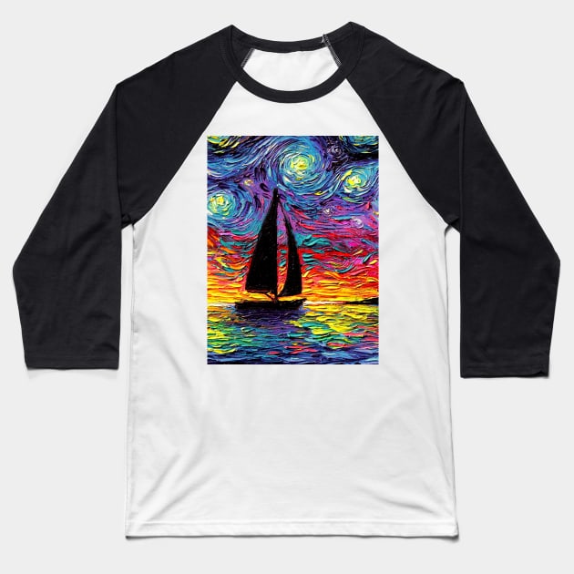 Come Sail Away Baseball T-Shirt by sagittariusgallery